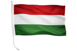 Magyar hajózászló szőtt anyagból