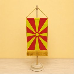 Észak-Macedónia asztali zászló