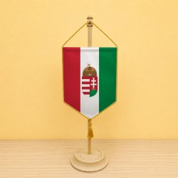 Címeres magyar autós zászló