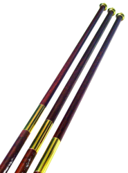 2 részes zászlórúd, gömb alakú réz csúcsdísszel 250 cm