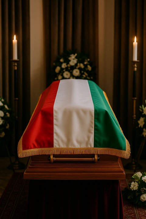 Temetési zászló koporsóra