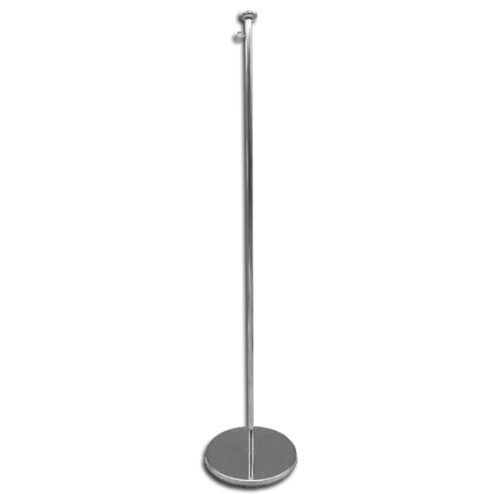Asztali zászlótartó, krómozott, telitalpú 100db