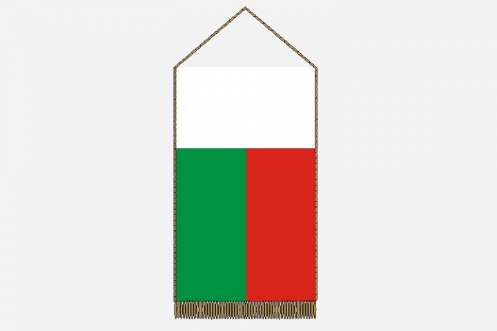 Madagaszkár asztali zászló