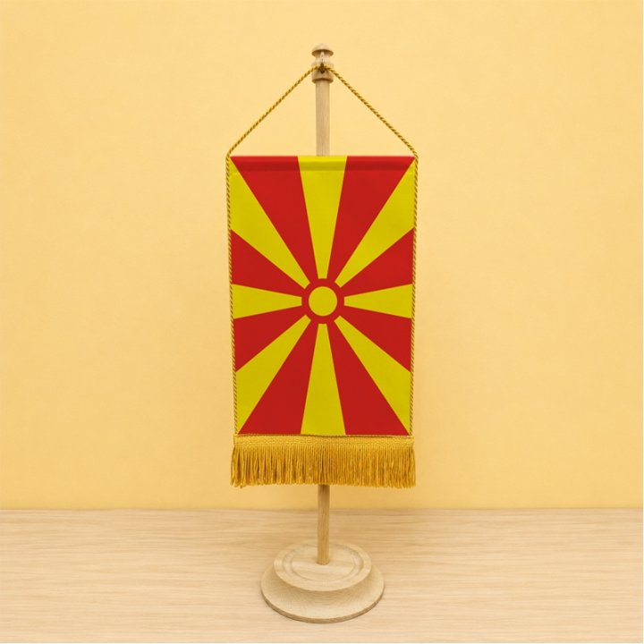 Észak-Macedónia asztali zászló