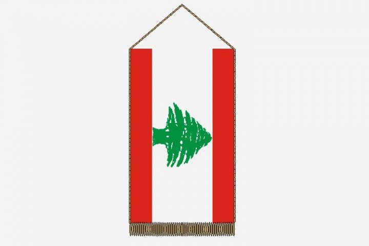 Libanon asztali zászló
