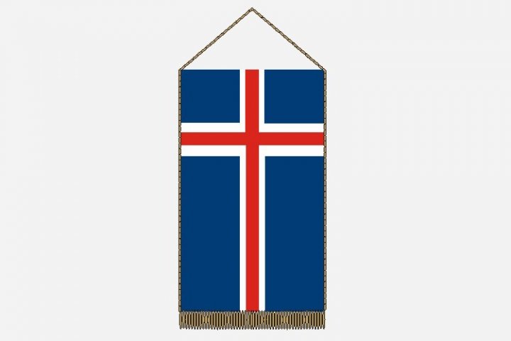 Izland asztali zászló