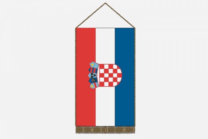 Horvátország asztali zászló