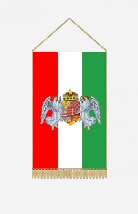 Angyalos trikolor asztali zászló