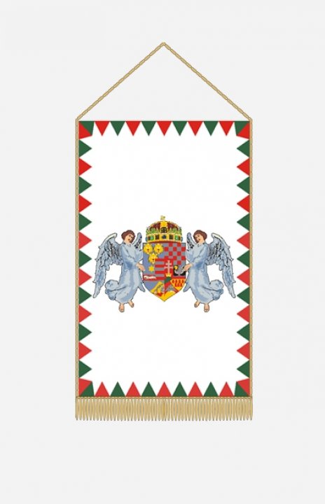 Angyalos farkasfogas asztali zászló