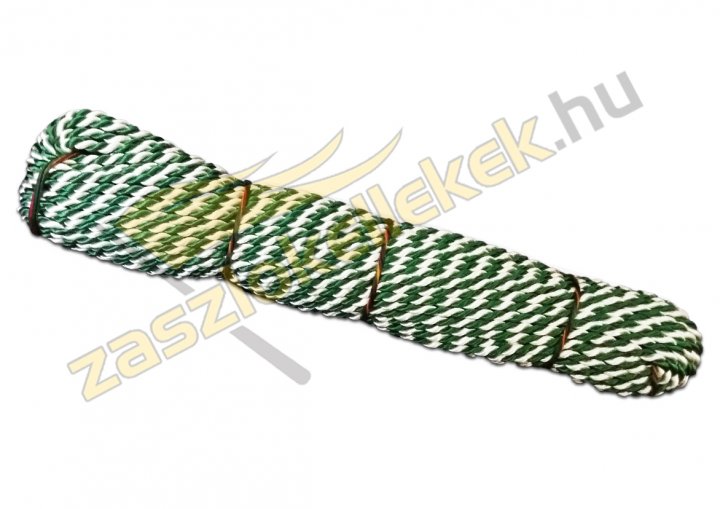 sodrott zsinór zöld-fehér 2,8mm
