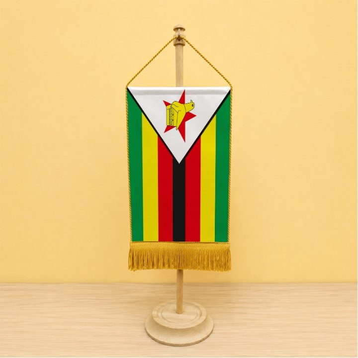 Zimbabwe asztali zászló