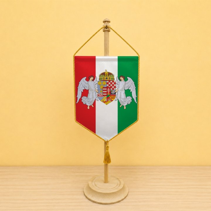 Angyalos trikolor autós zászló