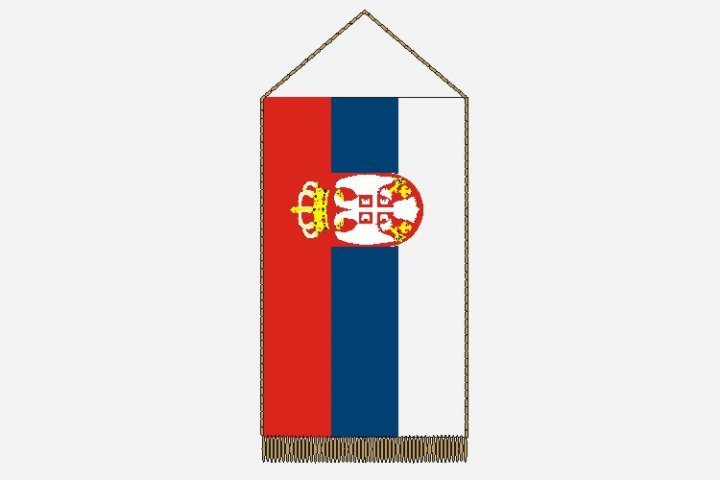 Szerbia asztali zászló