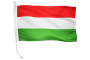 Magyar hajózászló szőtt anyagból